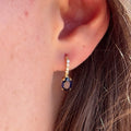Sapphire Diamond Drop Earrings