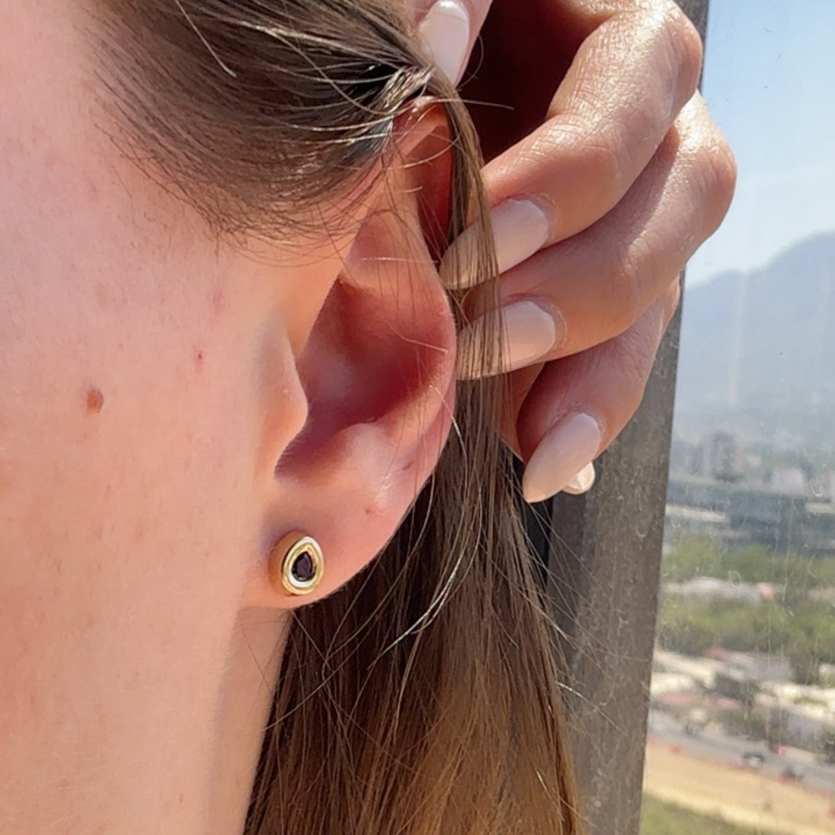 Sapphire Teardrop Earrings