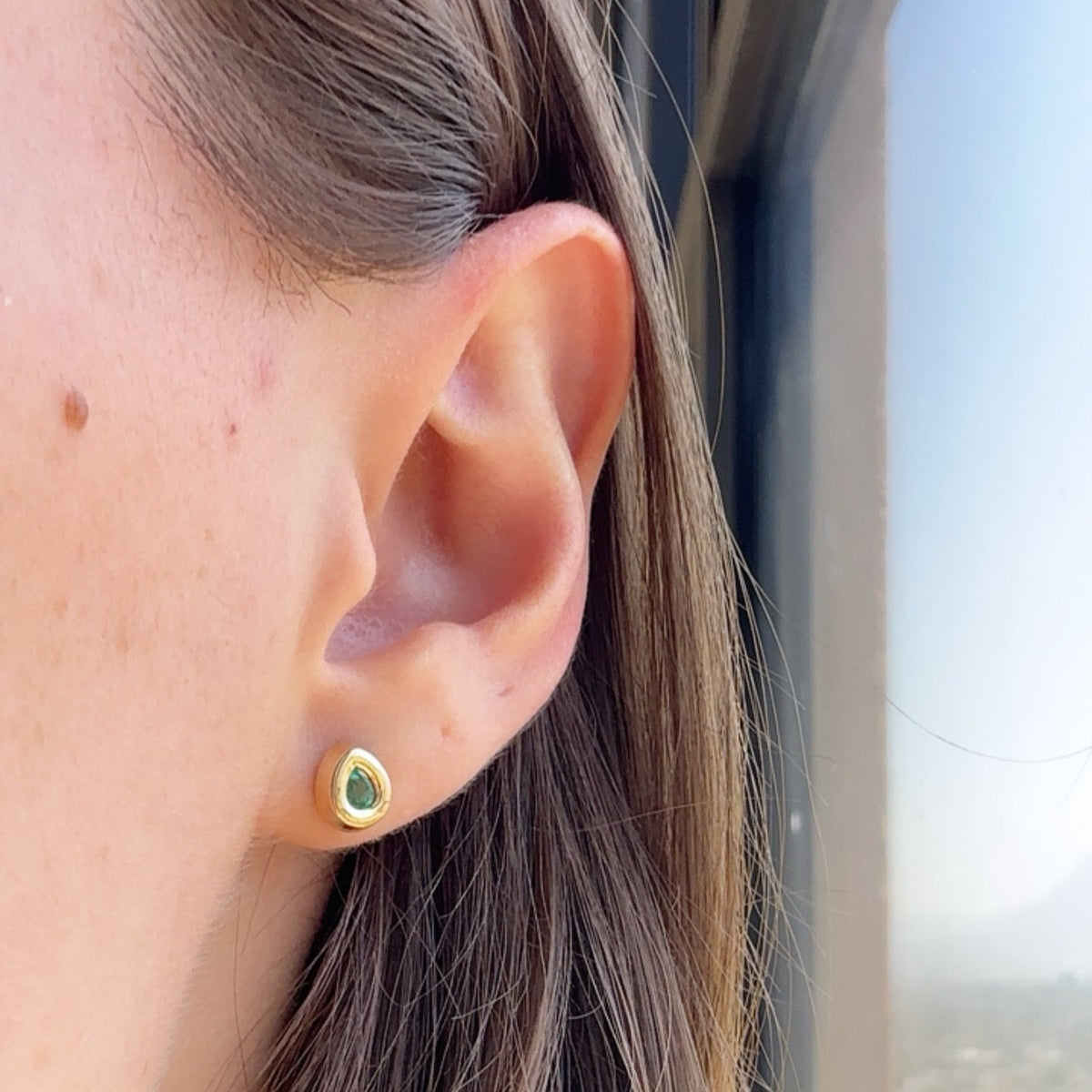 Emerald Teardrop Earrings