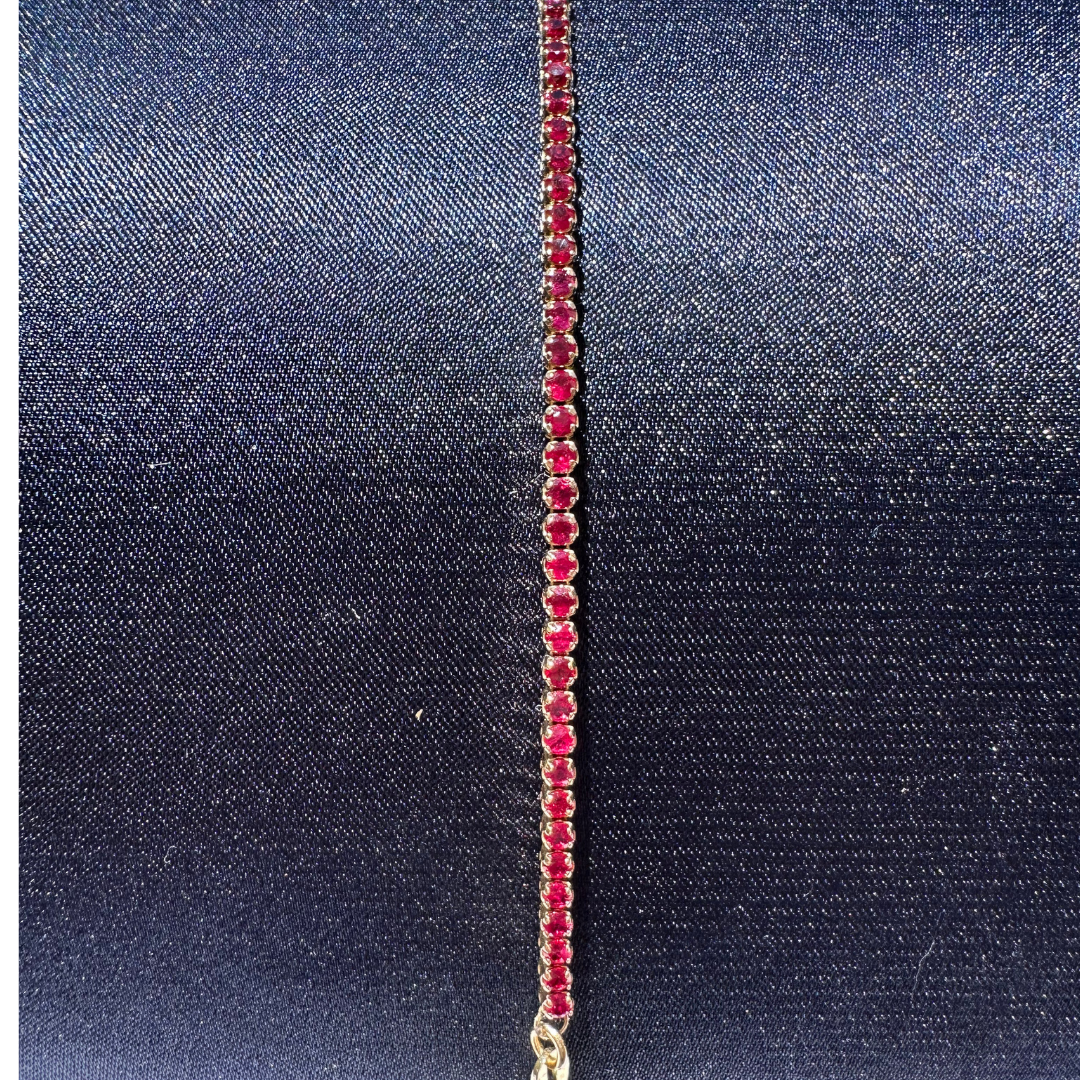 Classic Ruby Tennis Bracelet